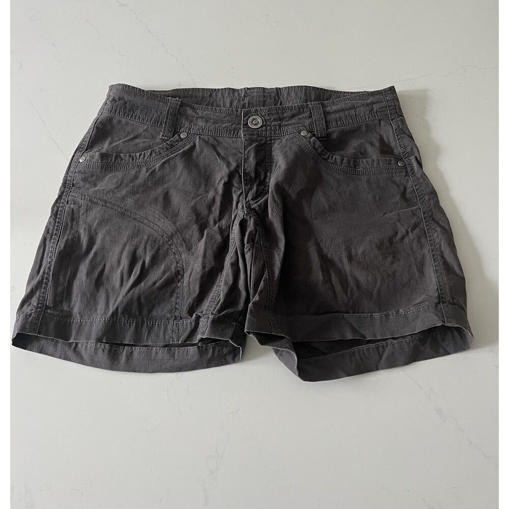Kuhl Shorts Womens 4 Gray Splash 6" Durable Hiking Trekking